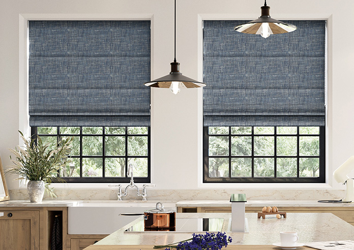 Kildare, Denim - Twist&Fit Roman Blind - Image 3